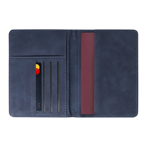 image du produit Set de voyage, porte-passeport et étiquette à bagages en PU recyclé
