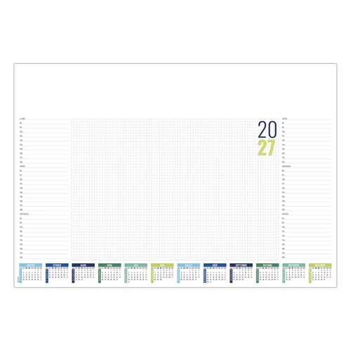 image du produit Sous-main publicitaire avec calendrier et planning hebdomadaire