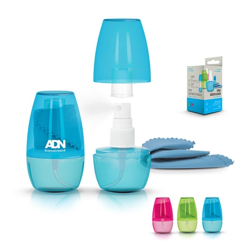 image du produit Spray nettoyant pour écran avec chiffonnette microfibre