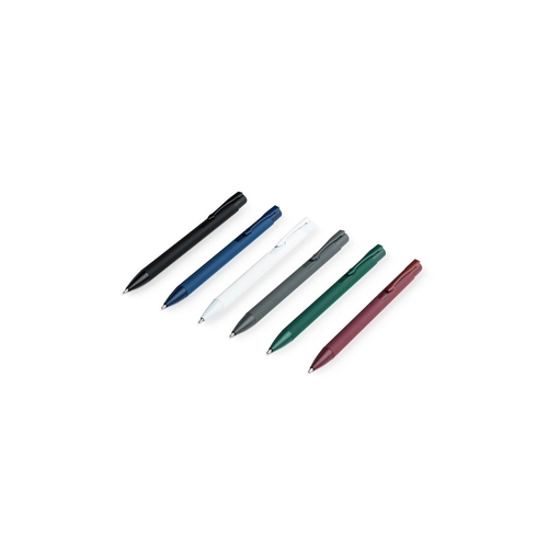 image du produit Stylo à bille en aluminium recyclé avec finition en caoutchouc
