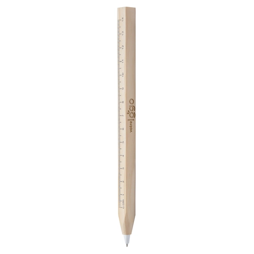 image du produit Stylo à bille en bois avec règle 14 cm BURNHAM