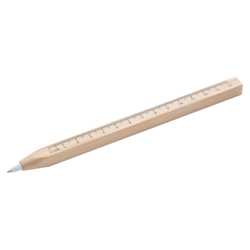 image du produit Stylo à bille en bois avec règle 14 cm BURNHAM