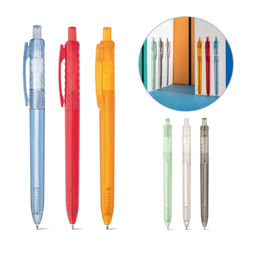 image du produit Stylo à bille en plastique recyclé HYDRA - translucide