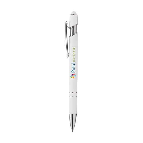 image du produit Stylo à bille PRINCE Soft touch, finition chromée