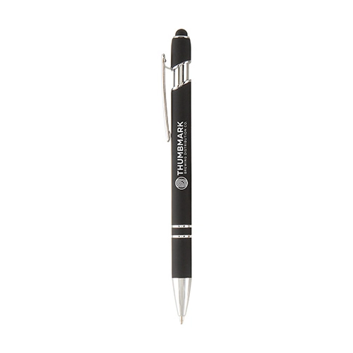 image du produit Stylo à bille PRINCE Soft touch, finition chromée