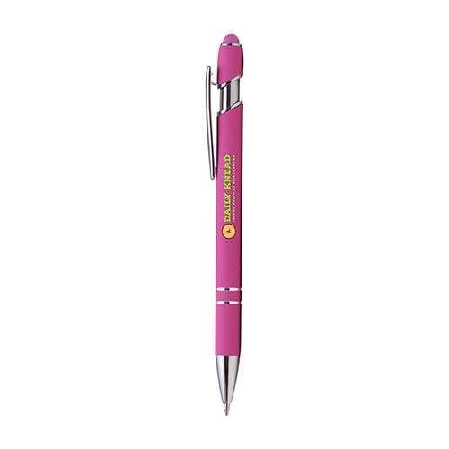 image du produit Stylo à bille PRINCE Soft touch, finition chromée