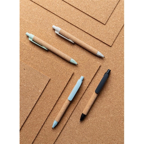 image du produit Stylo à bille recyclé en fibre de blé et liège