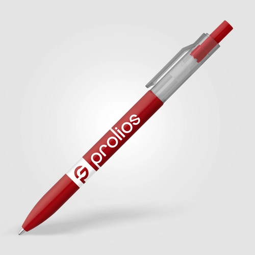 image du produit Stylo à clip translucide en rPET