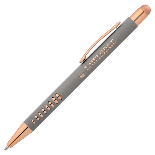 image du produit Stylo avec stylet en aluminum avec attributs rose gold