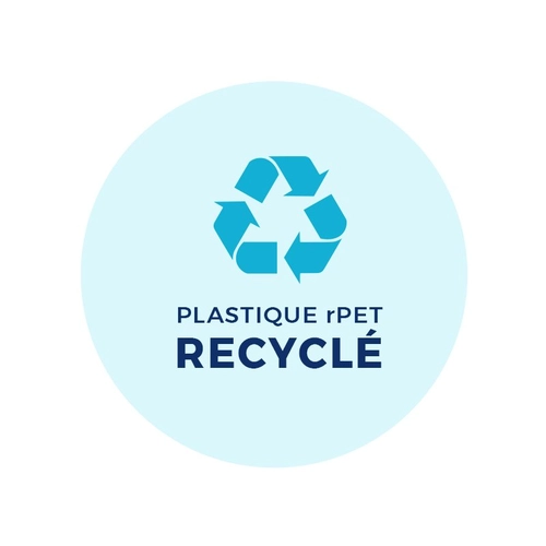 image du produit Stylo bille en plastique recyclé RPET - écriture bleue