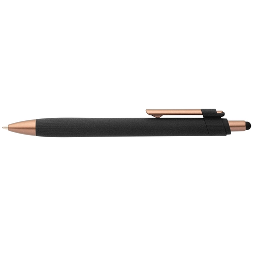 image du produit Stylo bille stylet - plastique recyclé - finition bronze