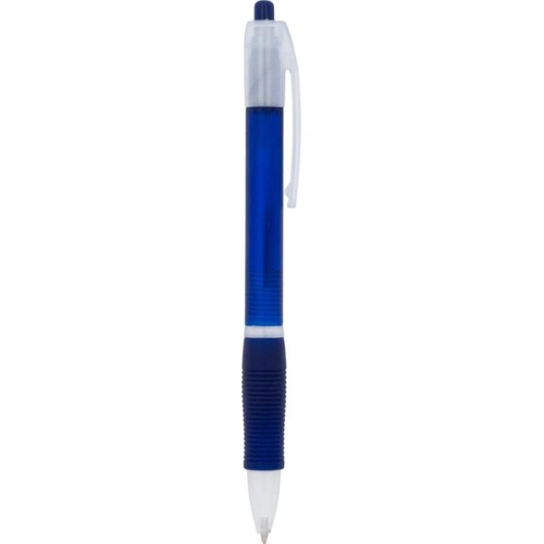 image du produit Stylo bille transparent coloré - bouton poussoir