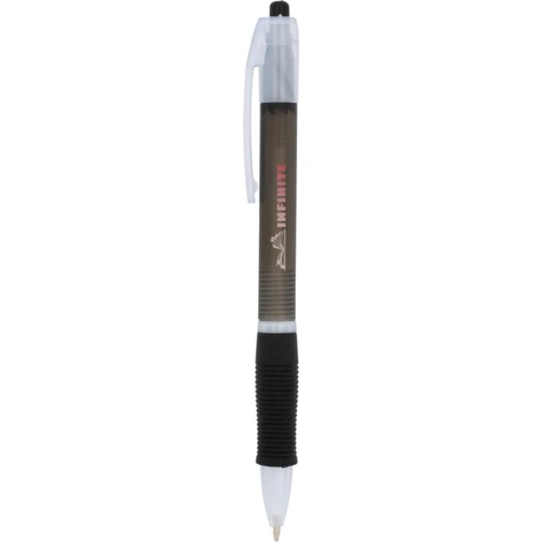 image du produit Stylo bille transparent coloré - bouton poussoir