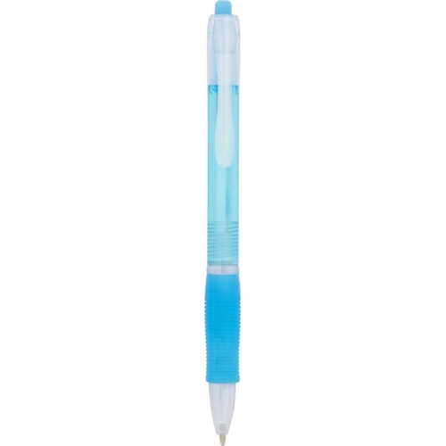 image du produit Stylo bille transparent coloré - bouton poussoir