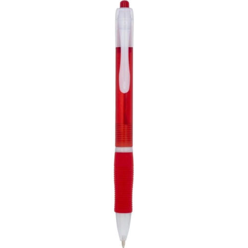 image du produit Stylo bille transparent coloré - bouton poussoir