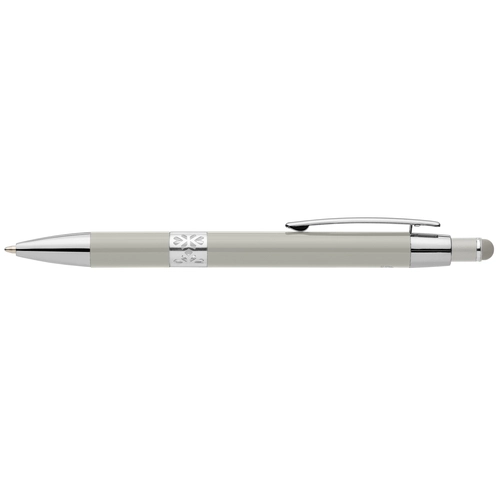 image du produit Stylo en aluminium recyclé avec finition chromée et stylet