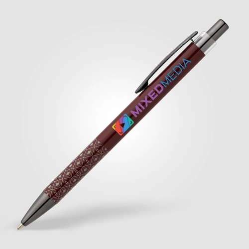 image du produit Stylo en aluminium recyclé avec grip imprimé