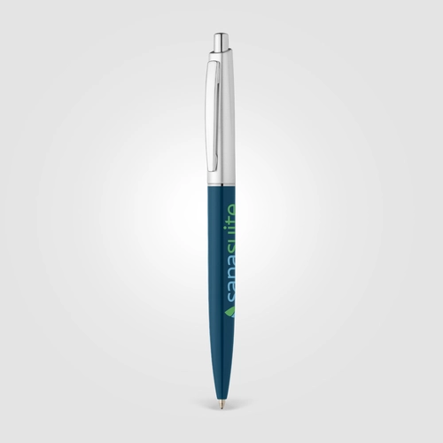 image du produit Stylo en plastique recyclé avec finition chromée