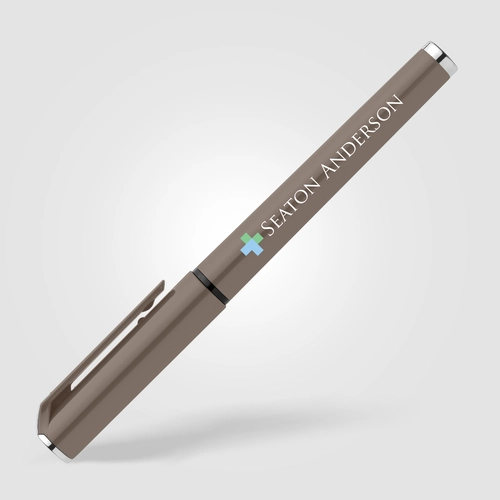 image du produit Stylo gel monochrome en plastique recyclé