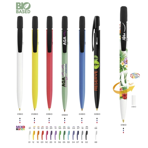 image du produit Stylo Media Clic BIO ballpen - corps 100% biodégradable