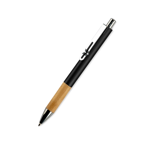 image du produit Stylo métal avec grip en bois