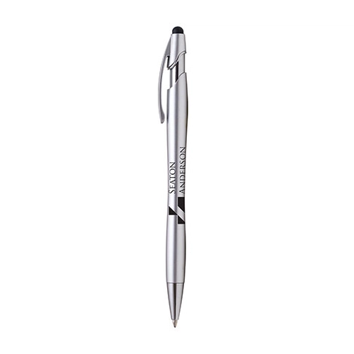 image du produit Stylo métal LA JOLLA, avec stylet et clip assorti