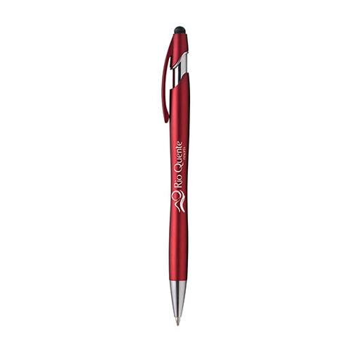 image du produit Stylo métal LA JOLLA, avec stylet et clip assorti