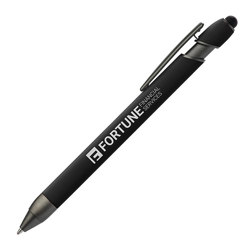 image du produit Stylo métal soft touch forme triangulaire - avec stylet