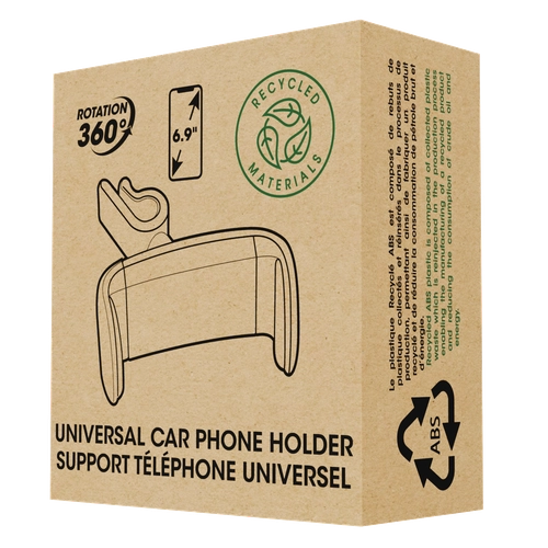 image du produit Support téléphone pour voiture blanc assemblé et marqué en France