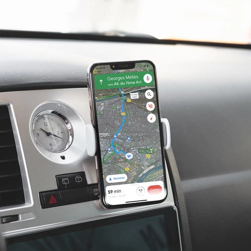 image du produit Support téléphone pour voiture blanc assemblé et marqué en France