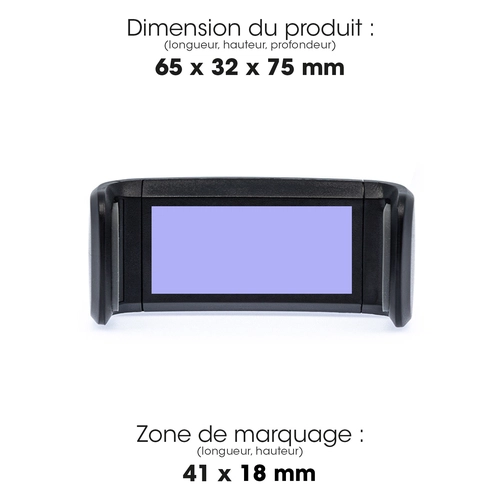 image du produit Support téléphone pour voiture blanc assemblé et marqué en France