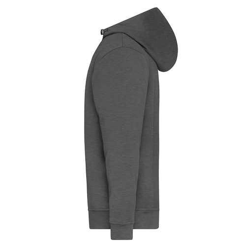 image du produit Sweat à capuche demi zippé en coton BIO - fermeture YKK 290g