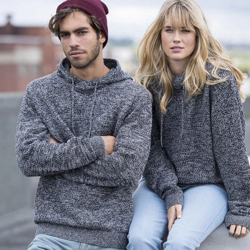 image du produit Sweat avec capuche homme, 70% en coton régénéré