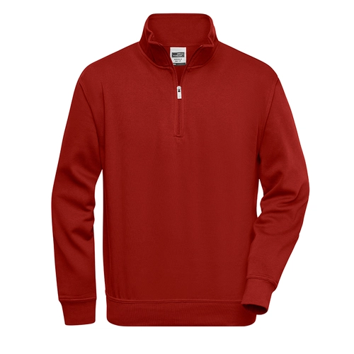 image du produit Sweat de travail Homme avec fermeture 1/4 de zip - lavable 60°C