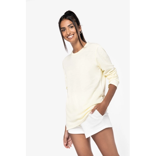 image du produit Sweat-shirt écoresponsable à col rond délavé unisexe - Fabrication Europe