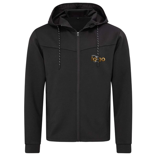 image du produit Sweat zippé à capuche homme, 24% en RPET