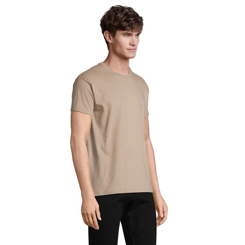 image du produit T-shirt homme col rond, 100% coton semi-peigné ringspun