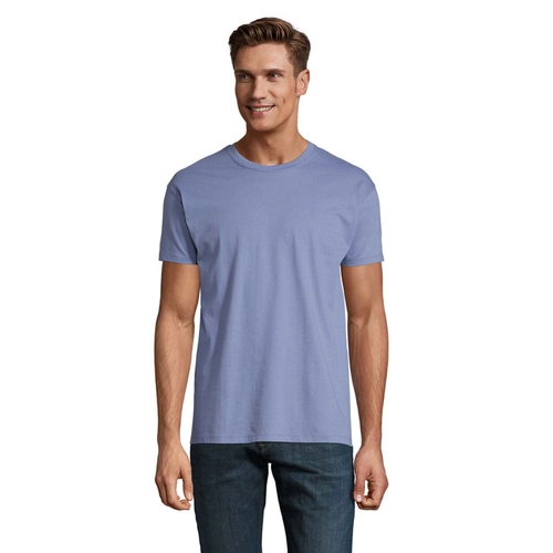 image du produit T-shirt homme col rond, 100% coton semi-peigné ringspun