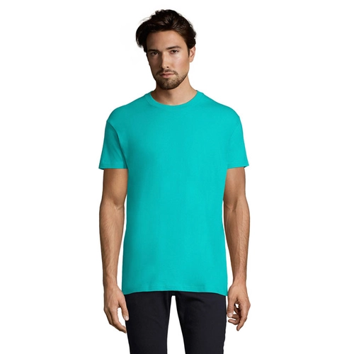 image du produit T-shirt homme col rond, 100% coton semi-peigné ringspun