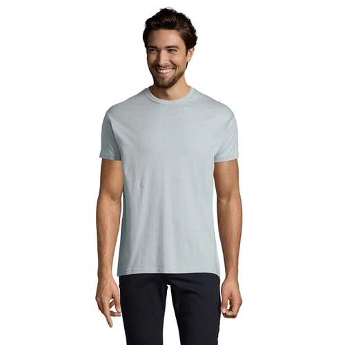 image du produit T-shirt homme col rond, 100% coton semi-peigné ringspun