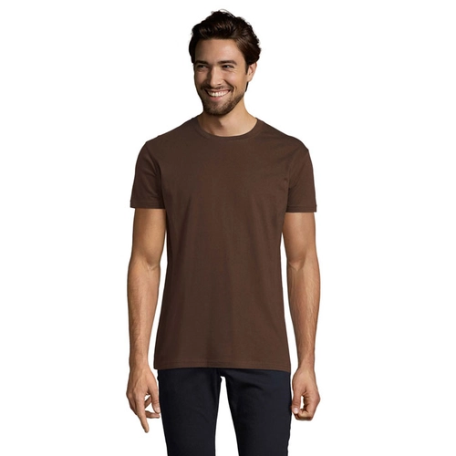 image du produit T-shirt homme col rond, 100% coton semi-peigné ringspun