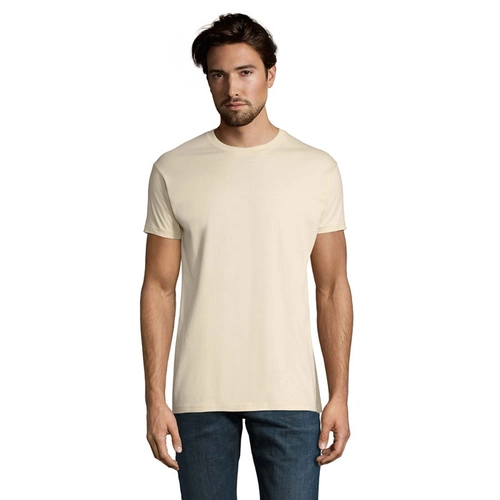 image du produit T-shirt homme col rond, 100% coton semi-peigné ringspun