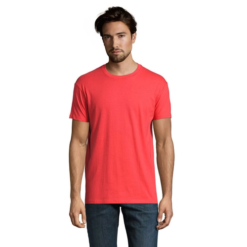 image du produit T-shirt homme col rond, 100% coton semi-peigné ringspun