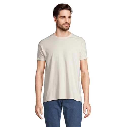 image du produit T-shirt homme col rond, 100% coton semi-peigné ringspun