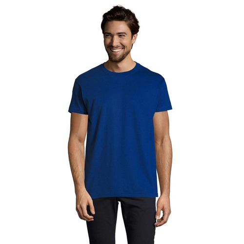 image du produit T-shirt homme col rond, 100% coton semi-peigné ringspun