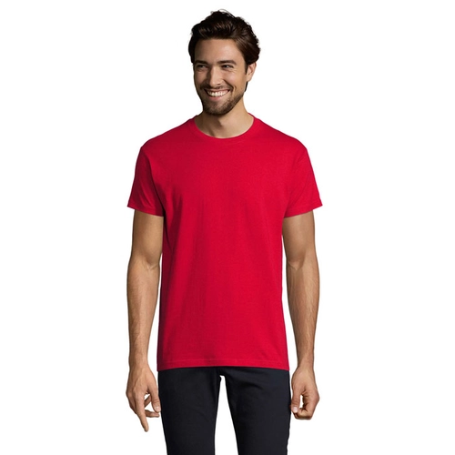 image du produit T-shirt homme col rond, 100% coton semi-peigné ringspun