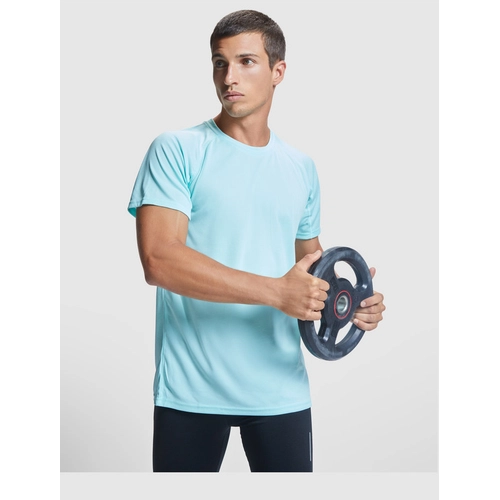 image du produit T-shirt technique raglan à manches courtes pour homme - en maille piquée