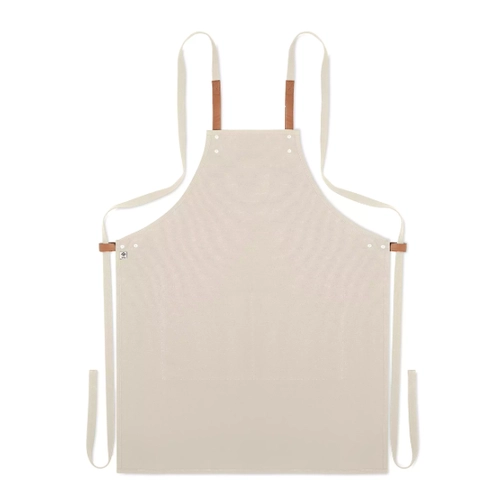 image du produit Tablier en coton BIO en canvas naturel