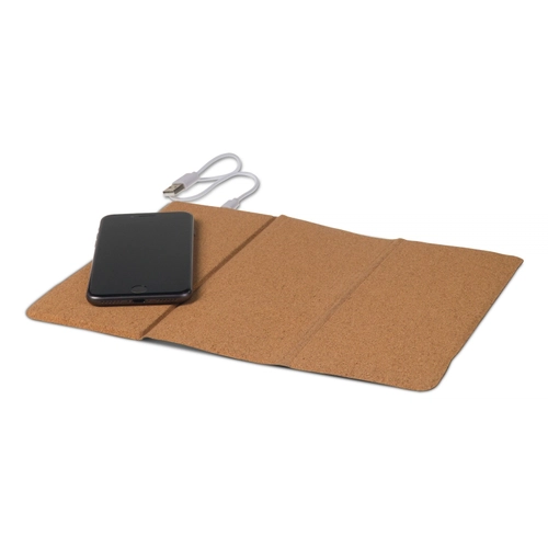 image du produit Tapis de souris en liège avec son chargeur sans fil 5W