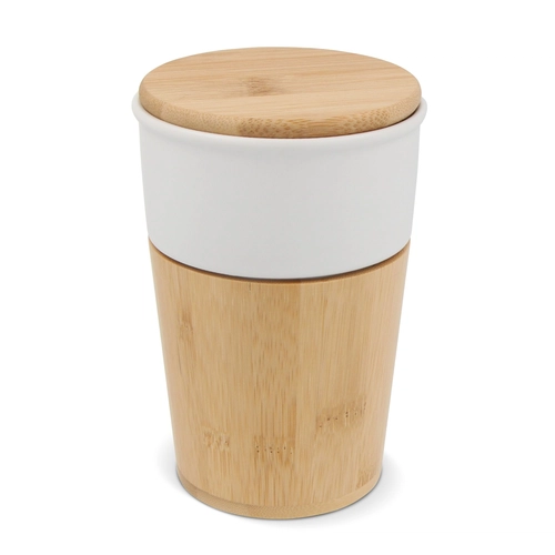 image du produit Tasse de bureau en bambou et céramique 300 ml